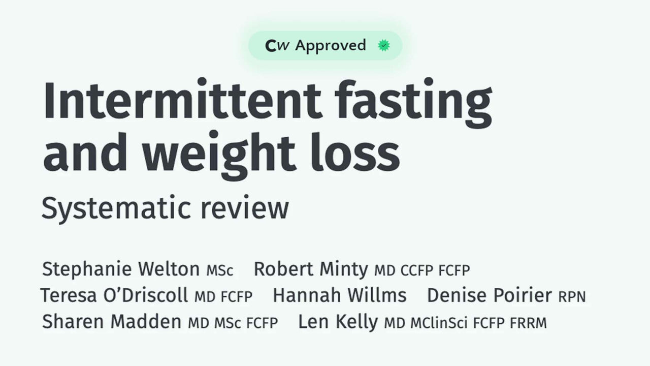 Intermittent fasting and weight loss – Clubwell