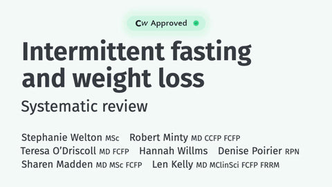 Intermittent fasting and weight loss