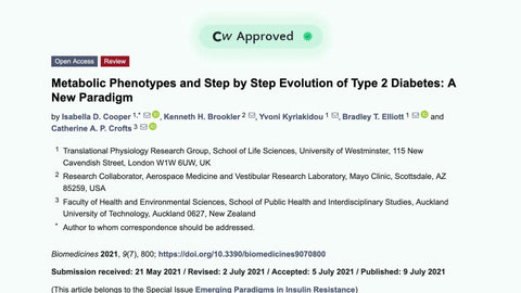 Metabolic phenotypes and step by step evolution of type 2 diabetes: A new paradigm. Biomedicines