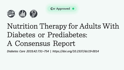 Nutrition Therapy for Adults With Diabetes or Prediabetes: A Consensus Report