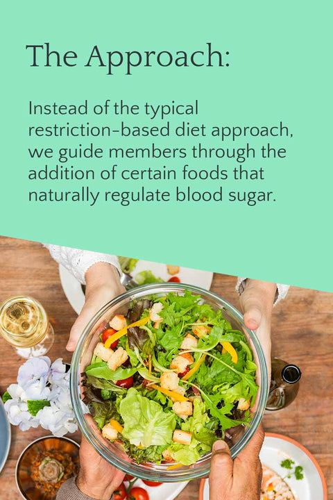 The Clubwell Mission: Instead of the typical restriction-based diet approach, we guide members through the addition of certain foods that naturally regulate blood sugar.