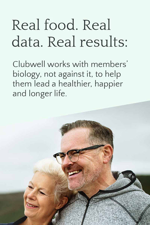 Real food. Real data. Real results — Clubwell works with members’ biology, not against it, to help them lead a healthier, happier and longer life.