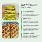 Advertisement for Carb Free Revolution with images of baked goods and text about product features.