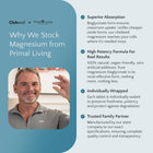 Advertisement for Clubwell and Primal Living highlighting magnesium benefits with a person in a gray shirt.